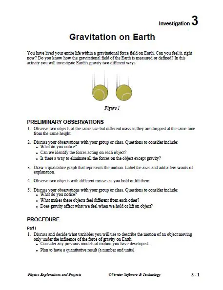 Gravitation on Earth