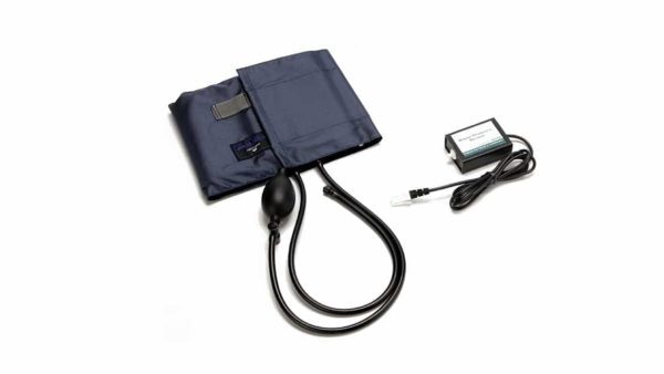 Blood Pressure Sensor on a White Color Background