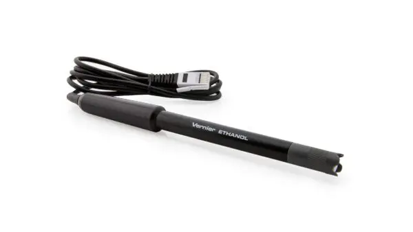 A black pen with a usb cable attached to it.