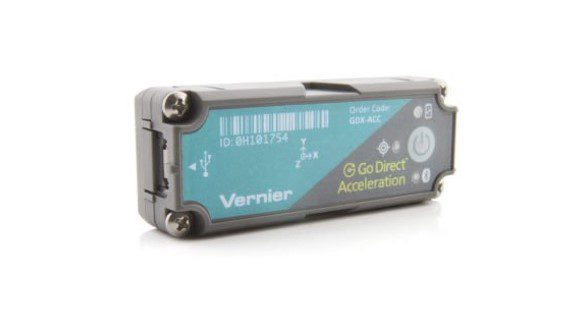 A vernier device is shown with the word " go direct acceleration ".