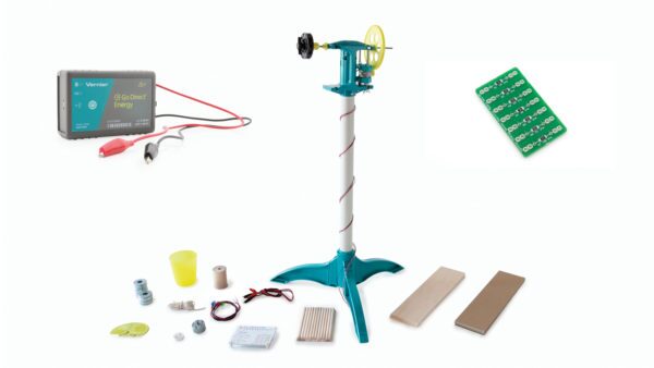 A group of electronic kits that include a stand, fan and more.