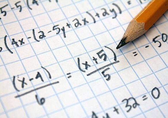 math problems on graph paper with pencil